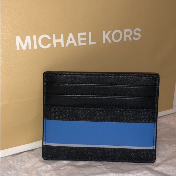Michael Kors Other - 🆕 Michael Kors Tall Card Case Men’s Wallet Blue!
